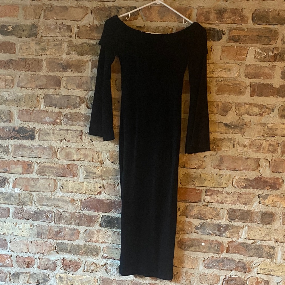Stone Cold Fox Black Off-Shoulder Dress